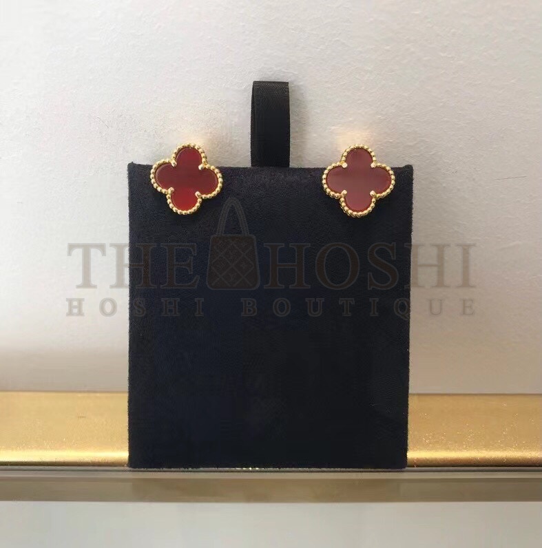 V*n Cl**f Earrings Dupe, Clover Stud Earrings, Vintage Alhambra earrings Dupe Master Quality