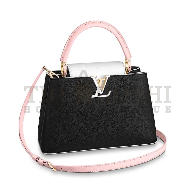 L0vis Vvtt0n LV Women Capucines PM Handbag Taurillon Leather-Black Master Quality