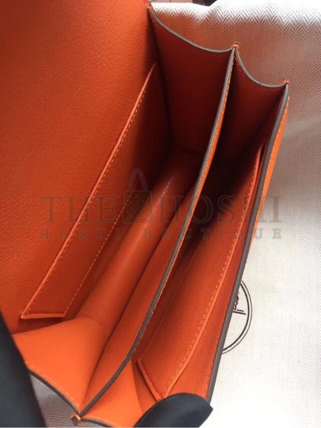 H**me5 Mini Constance 18cm Orange Epsom Bag Master Quality