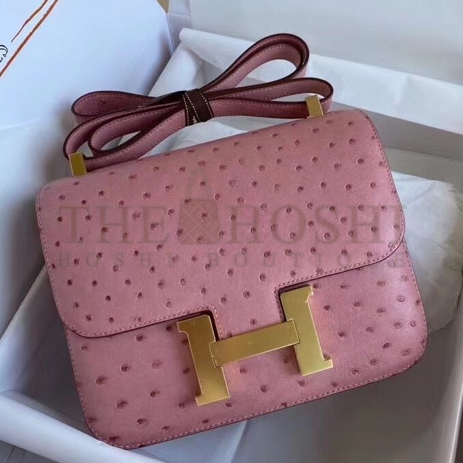 H**me5 Terre Cutie Ostrich Constance 24cm Bag Master Quality