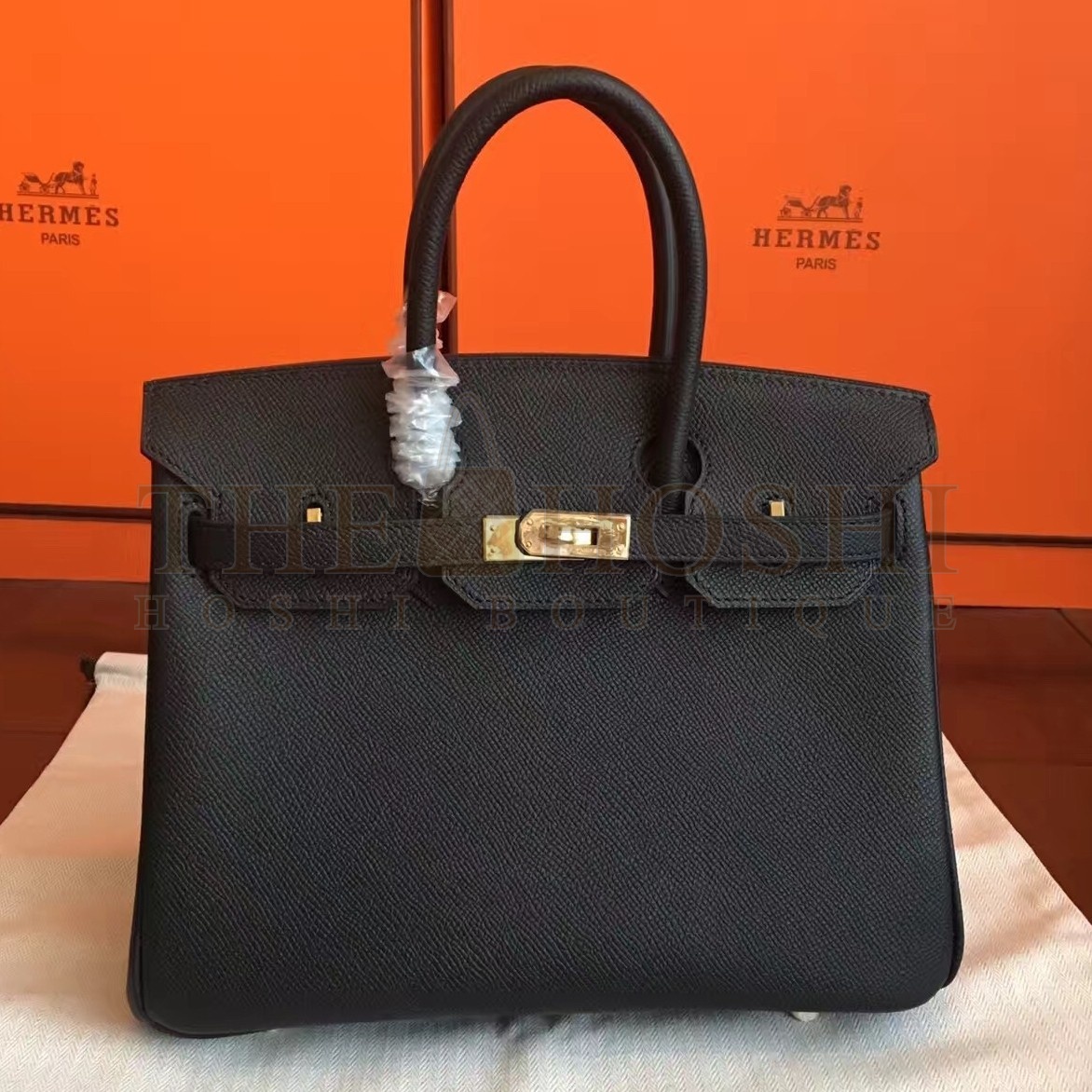 H**me5 Black Birkin 25cm Epsom Handmade Bag Master Quality