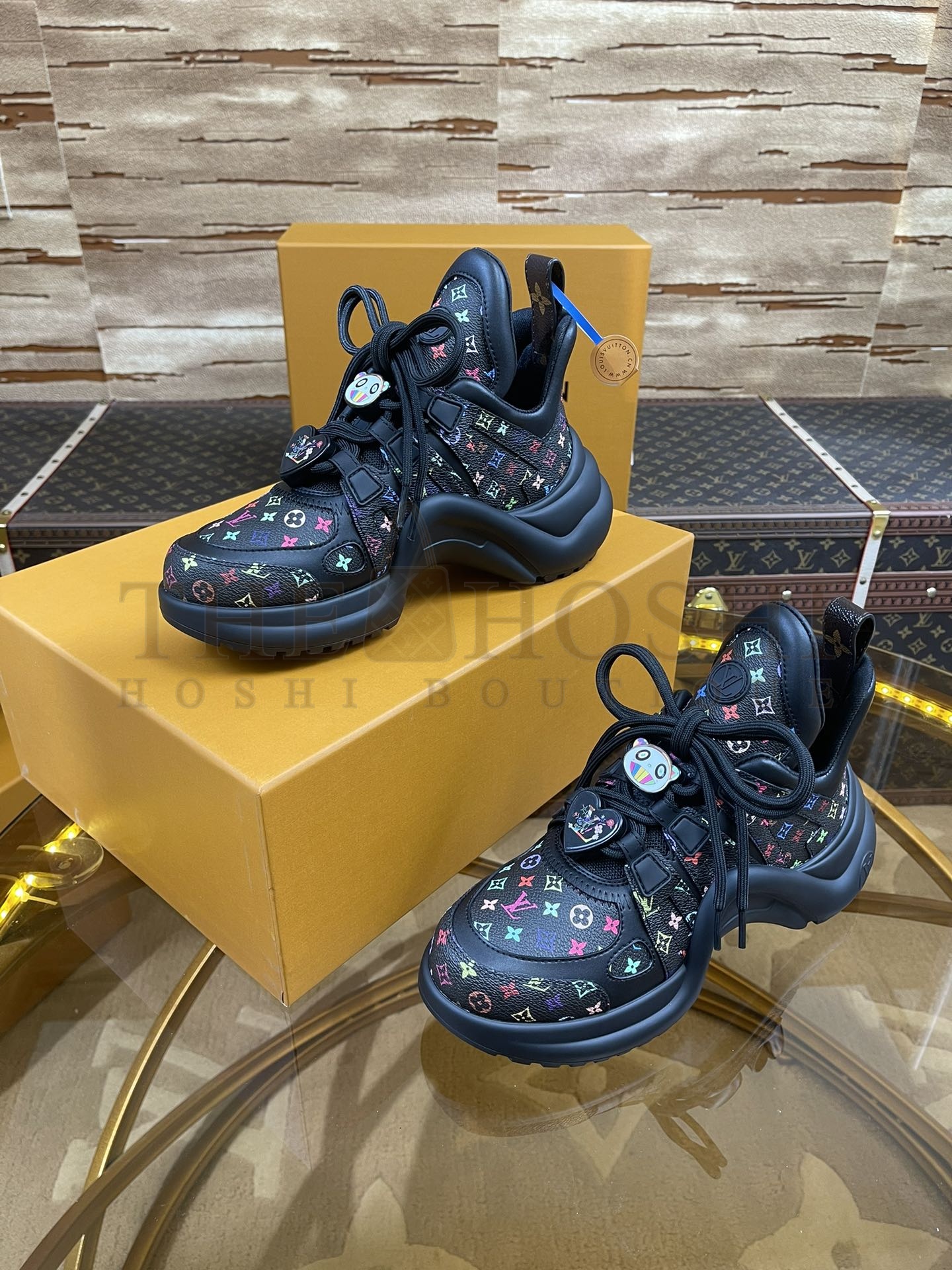 L0vis Vvtt0n LV x Takashi Murakami Archlight Sneakers  Multicolor Monogram 5.5cm Heel Master Quality
