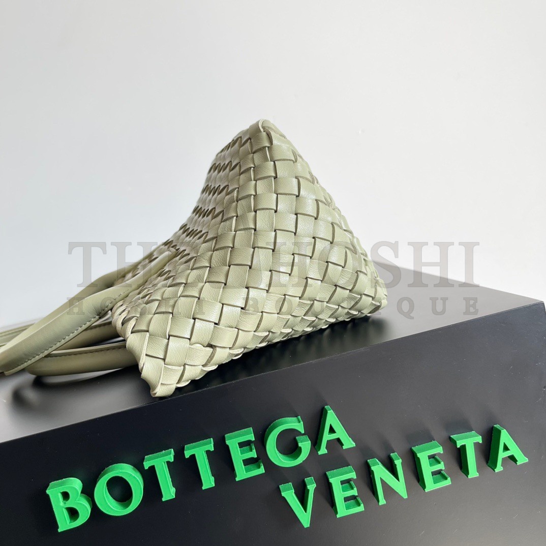 B0tt*ga Ven*ta Cabat Mini Bag In Travertine Intrecciato Lambskin Master Quality