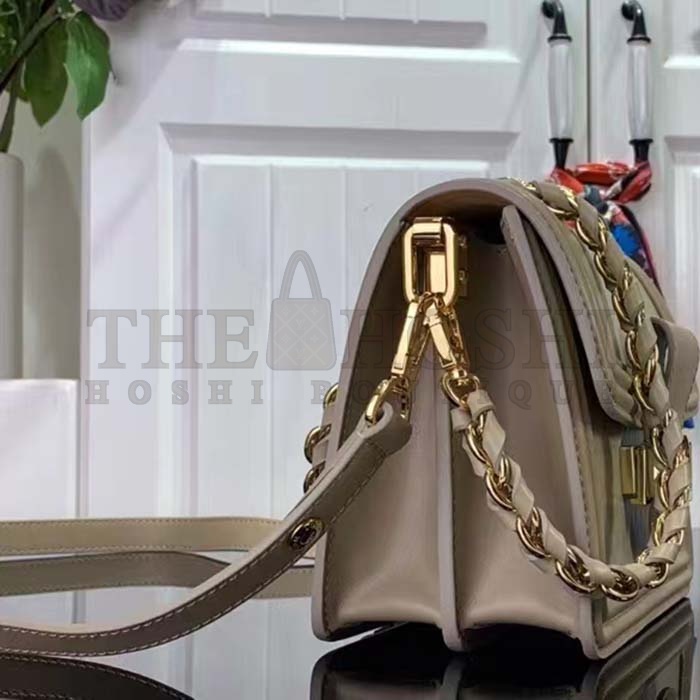 L0vis Vvtt0n LV Women Mini Dauphine Handbag Poivre Brown Epi Grained Cowhide Leather Master Quality