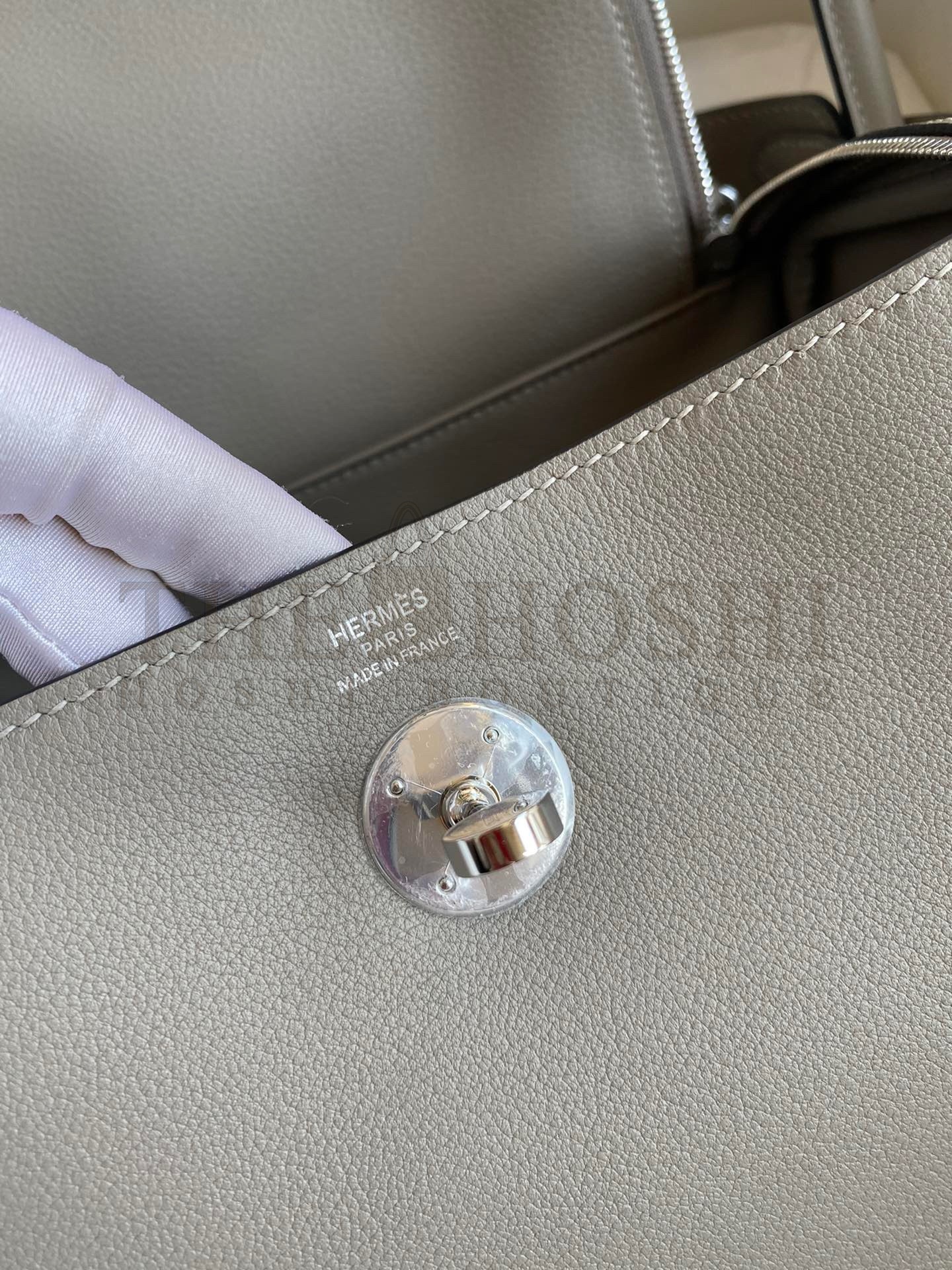 H**me5 Lindy 26 Handmade Bag In Gris Asphalt Evercolor Leather Master Quality