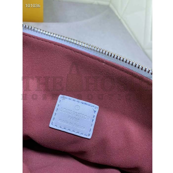 L0vis Vvtt0n LV Women Coussin PM Handbag Ice Blue Lambskin Cowhide Leather Zip Closure Master Quality