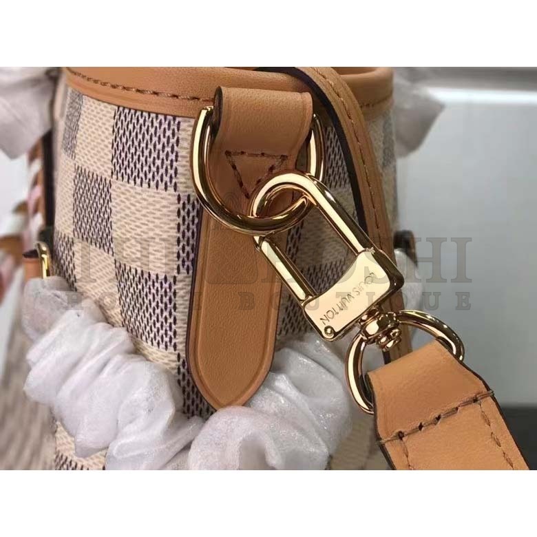 L0vis Vvtt0n LV Women Neverfull MM Tote Bag Damier Azur Coated Canvas Master Quality