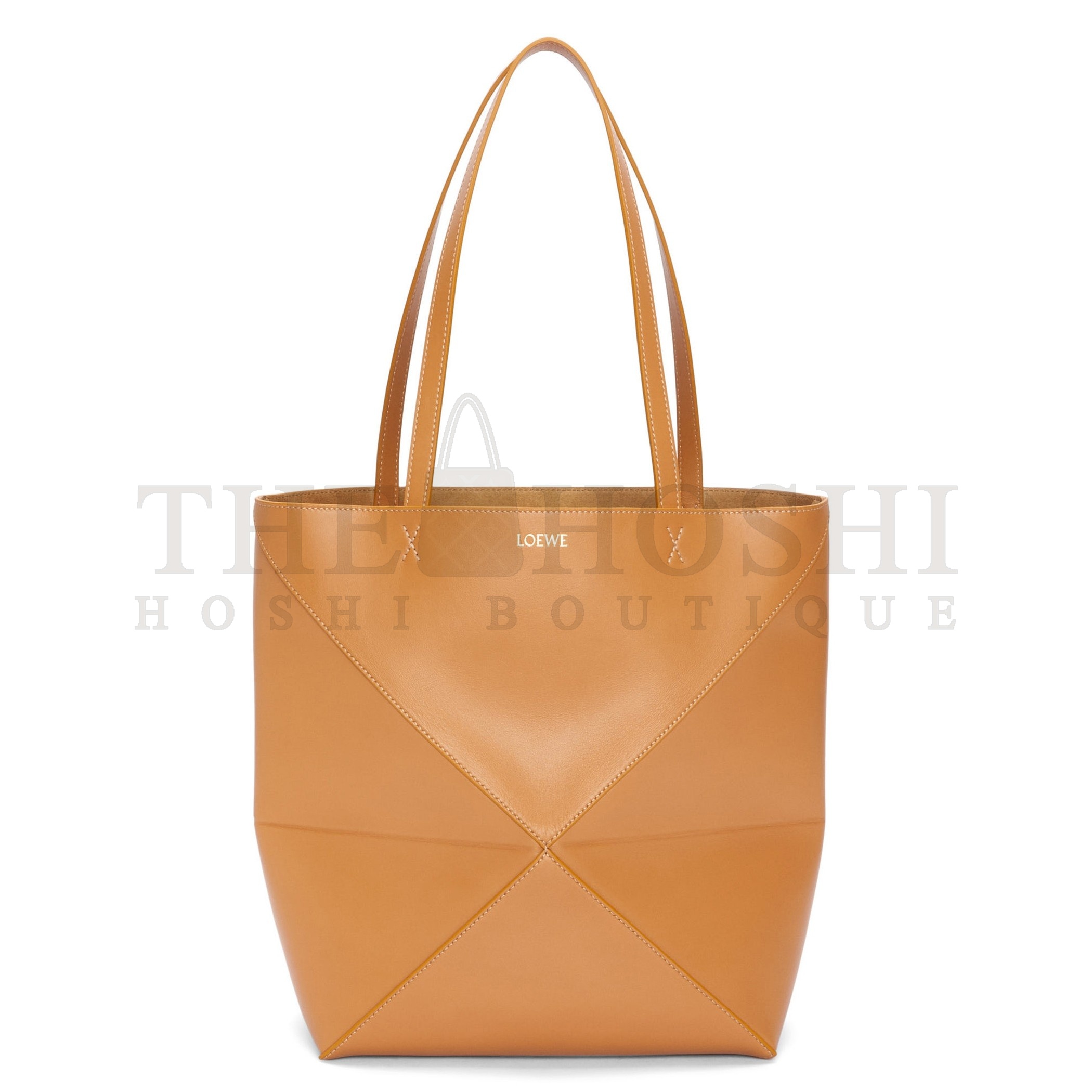 L0ew* Medium Puzzle Fold Tote Bag in Tan Calfskin Master Quality