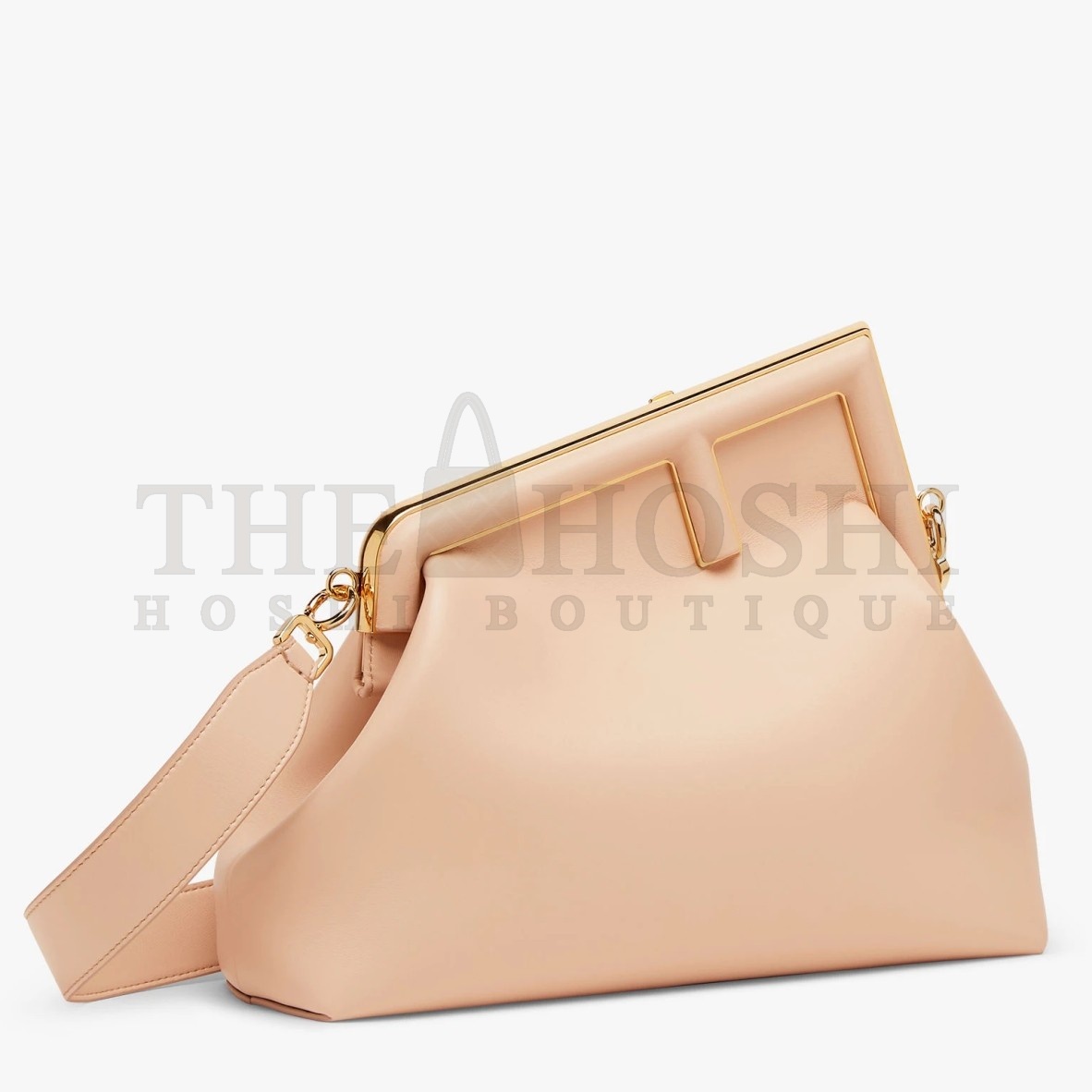 F**di First Medium Bag In Powder Pink Nappa Leather Master Quality