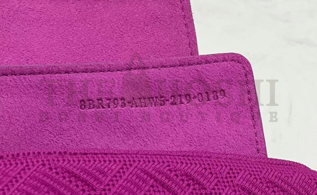 F**di Baguette Chain Midi Bag In Fuchsia FF Fabric Master Quality