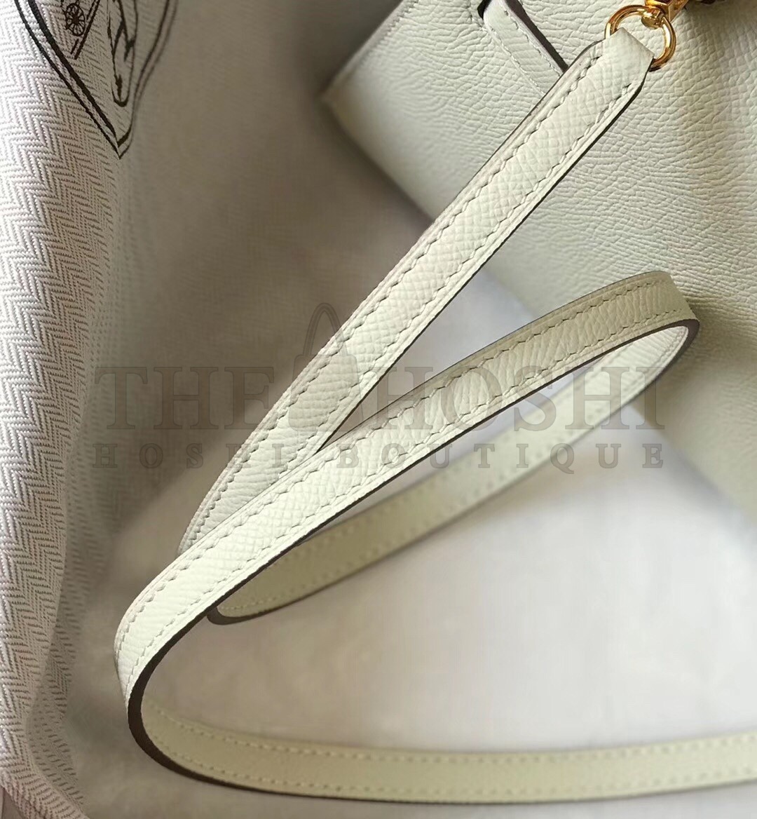 H**me5 Kelly Mini II Bag In White Epsom Leather Master Quality