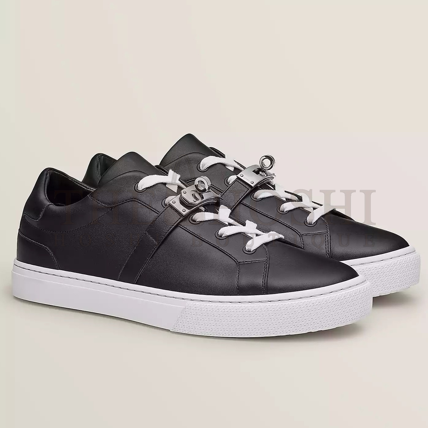 H**me5 Women's Day Sneakers in Black Leather Master Quality