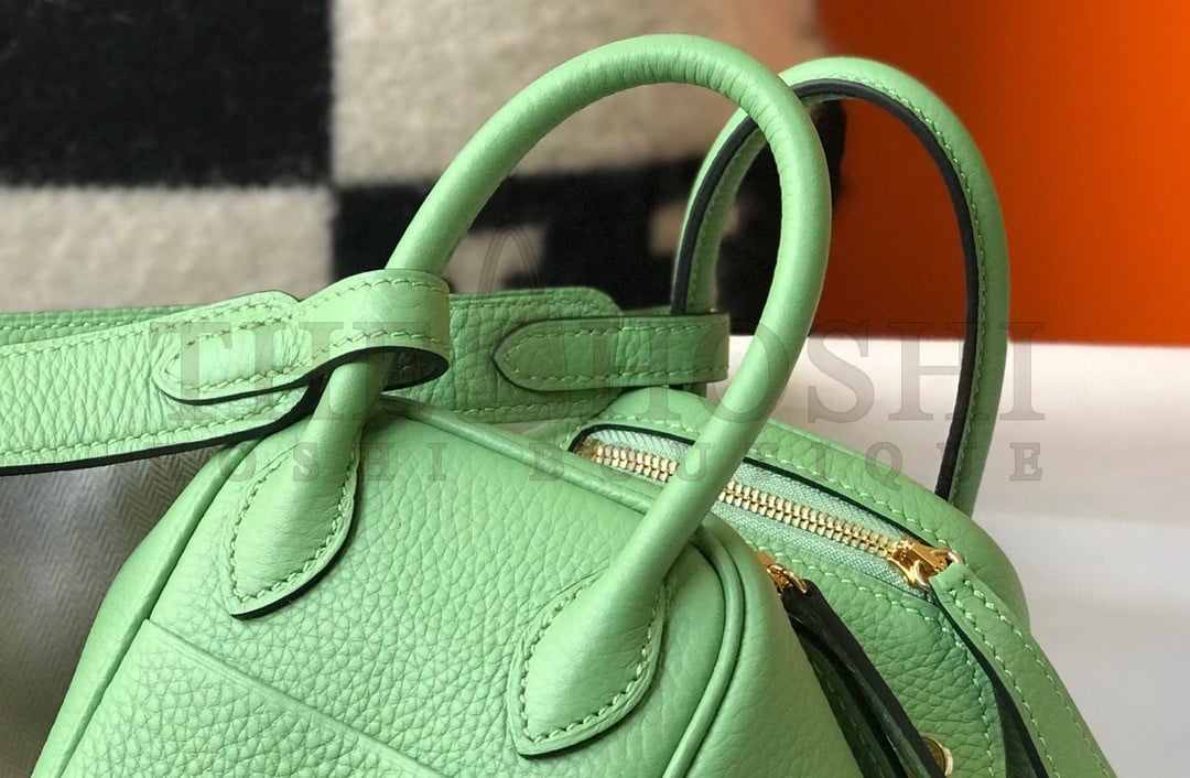 H**me5 Lindy Mini Bag In Vert Criquet Clemence Leather GHW Master Quality
