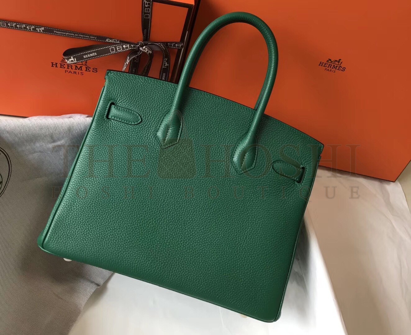 H**me5 Malachite Clemence Birkin 30cm Bag Master Quality