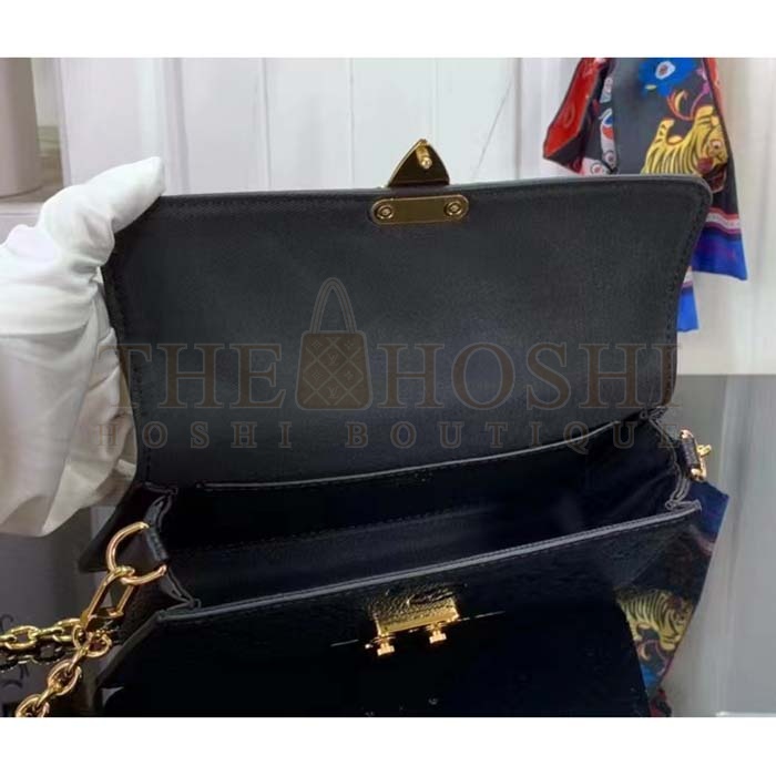 L0vis Vvtt0n LV Women Wallet On Chain Métis Black Monogram Empreinte Embossed S*pple Grained Cowhide Leather Master Quality