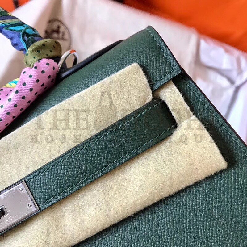 H**me5 Vert Anglais Epsom Kelly 28cm Handmade Bag Master Quality