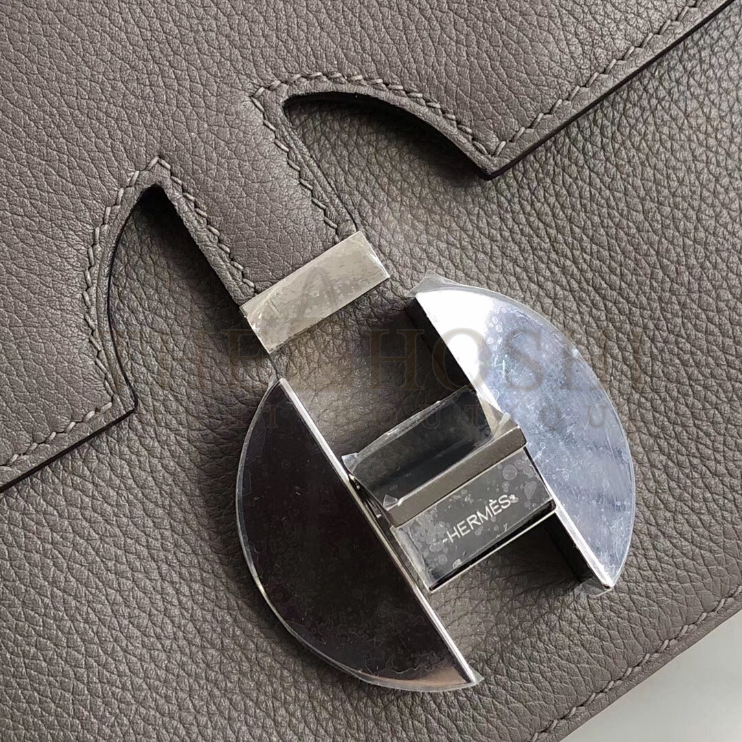 H**me5 2002 20cm Bag In Etain Evercolor Calfskin Master Quality