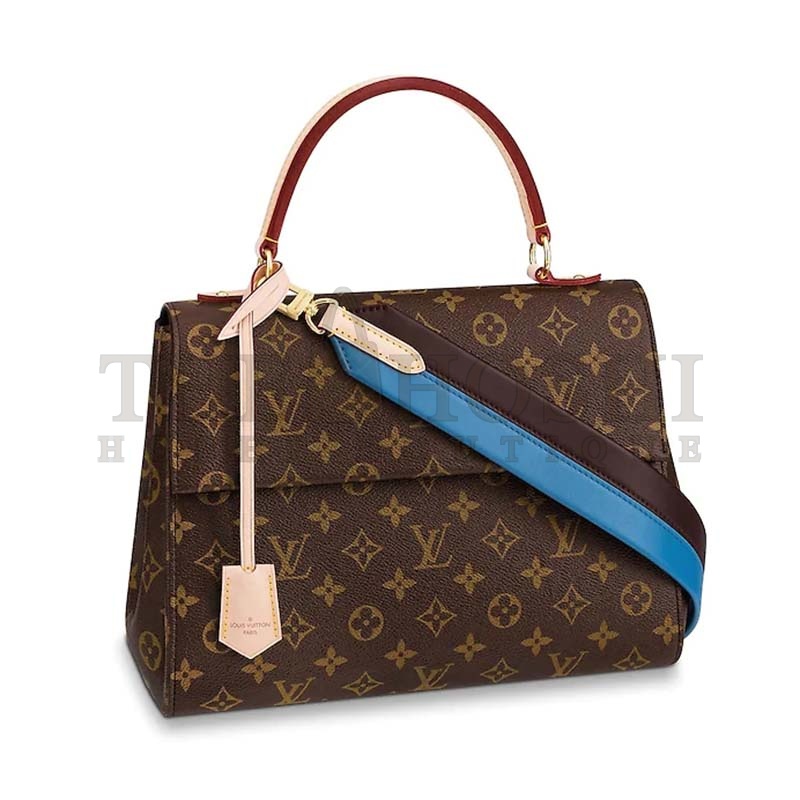 L0vis Vvtt0n LV Women Cluny MM Handbag in Monogram Canvas-Blue Master Quality