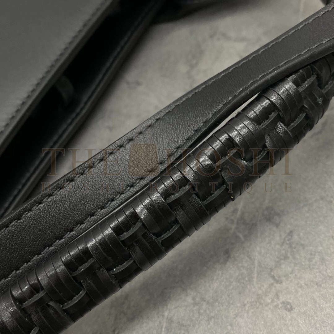 L0ew* Small Anagram Tote In Black Classic Calfskin Master Quality