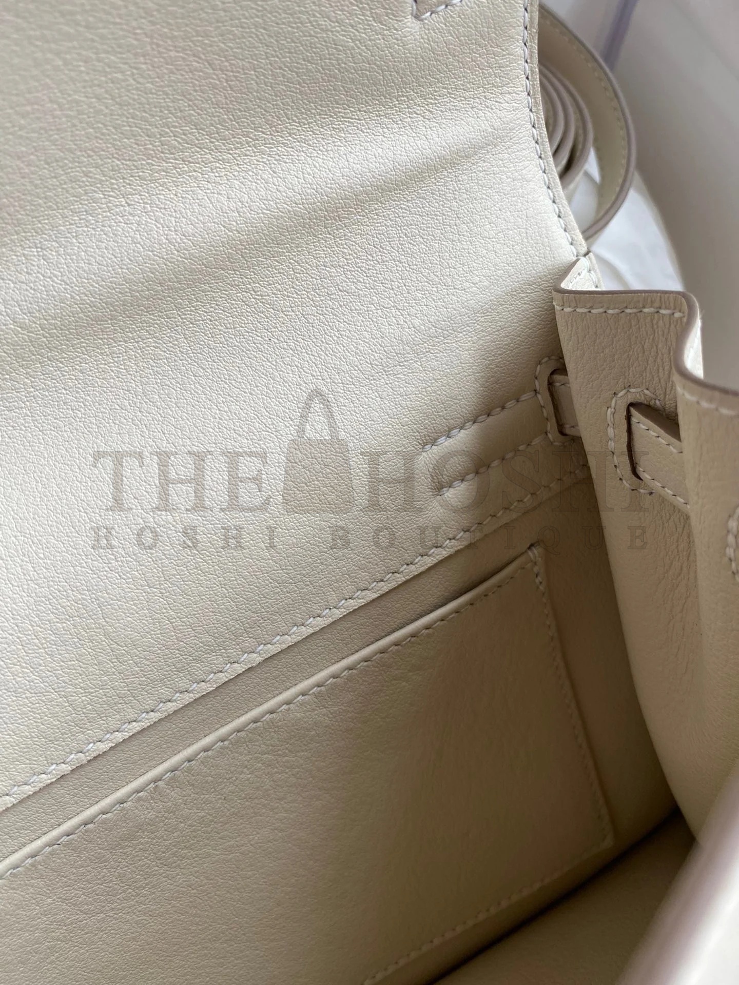 H**me5 Kelly Danse II Handmade Bag In Craie Evercolor Calfskin Master Quality