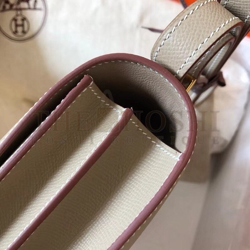 H**me5 Epsom Constance 24cm Tourterelle Handmade Bag Master Quality