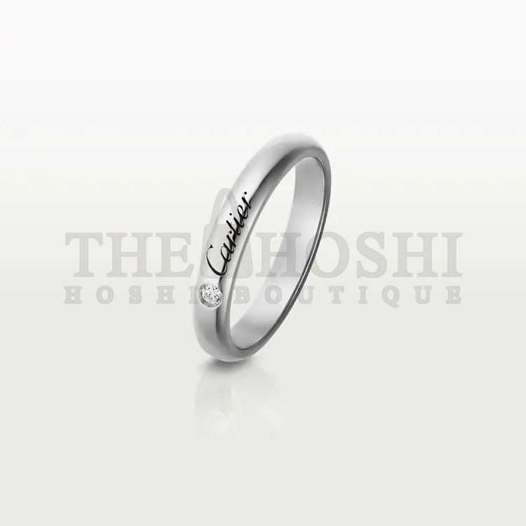Ca*t1er Ring with One D1am0nd, C DE Ca*t1er WEDDING BAND Master Quality