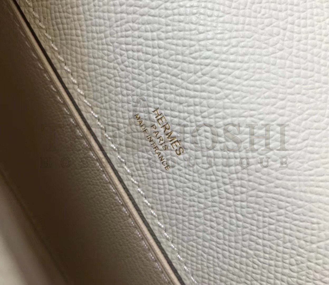 H**me5 Kelly Pochette Bag In White Epsom Leather Master Quality