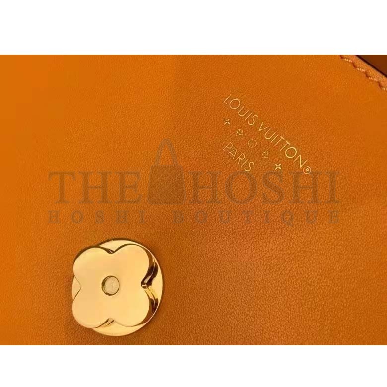 L0vis Vvtt0n LV Women Pont 9 Soft PM Handbag Yellow Grained Calfskin Cowhide Master Quality