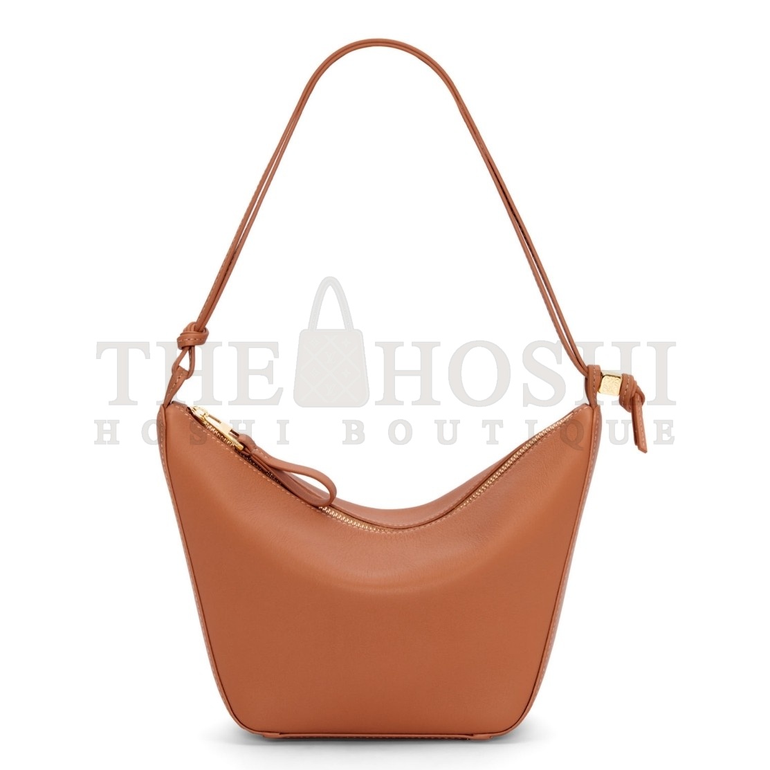 L0ew* Mini Hammock Hobo Bag in Brown Calfskin Master Quality
