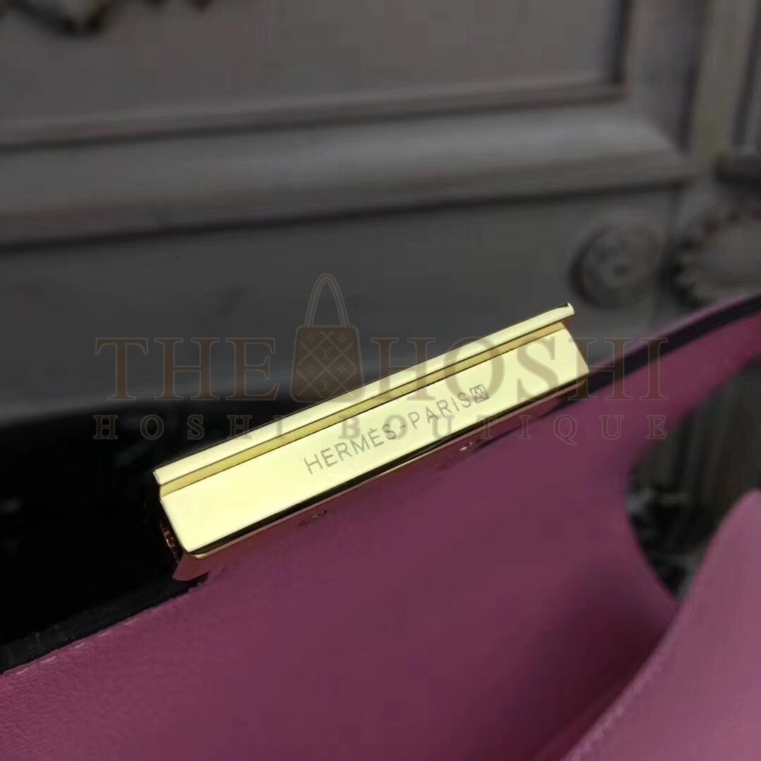 H**me5 Pink Constance MM 24cm Epsom Leather Bag Master Quality