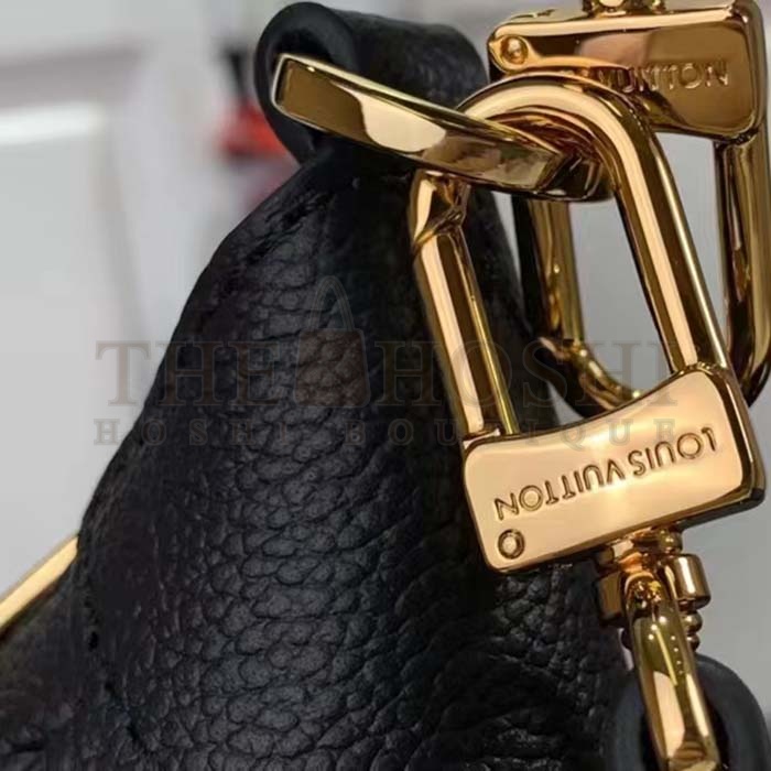 L0vis Vvtt0n LV Women Bagatelle Black Handbag Black Monogram Empreinte Grained Cowhide Leather Studs Master Quality