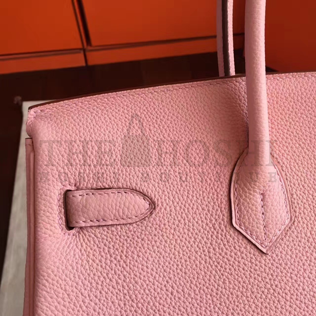 H**me5 Pink Clemence Birkin 40cm Handmade Bag Master Quality