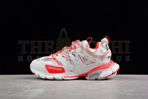 Ba1en*iaga Track Sneakers Light Grey/Red/White Master Quality