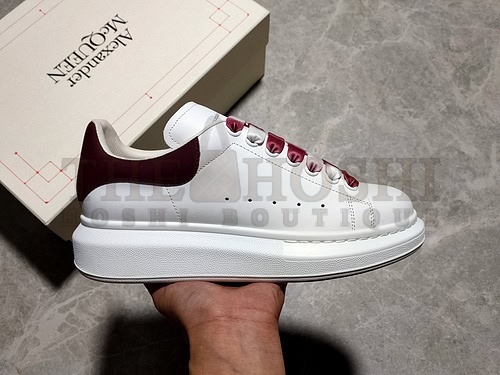 A1exa*der Mcqv*en Sneakers White/White/Wine Red Master Quality
