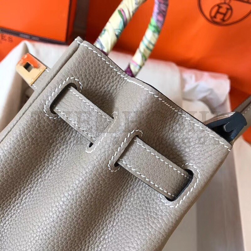 H**me5 Grey Birkin 30cm Clemence Handmade Bag Master Quality
