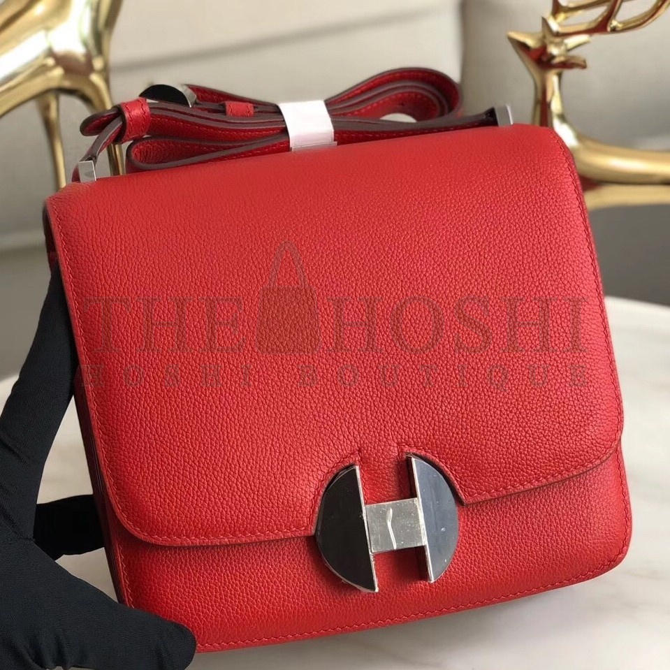 H**me5 2002 20cm Bag In Red Evercolor Calfskin Master Quality