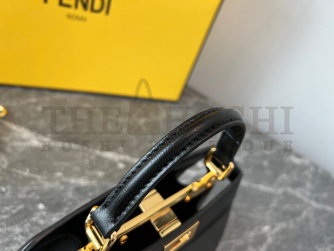 F**di Peekaboo ISeeU Petite Bag In Black Nappa Leather Master Quality