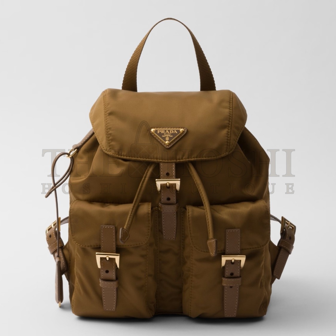 Pra*a Re-Edition 1978 Small Backpack in Brown Re-Nylon Master Quality