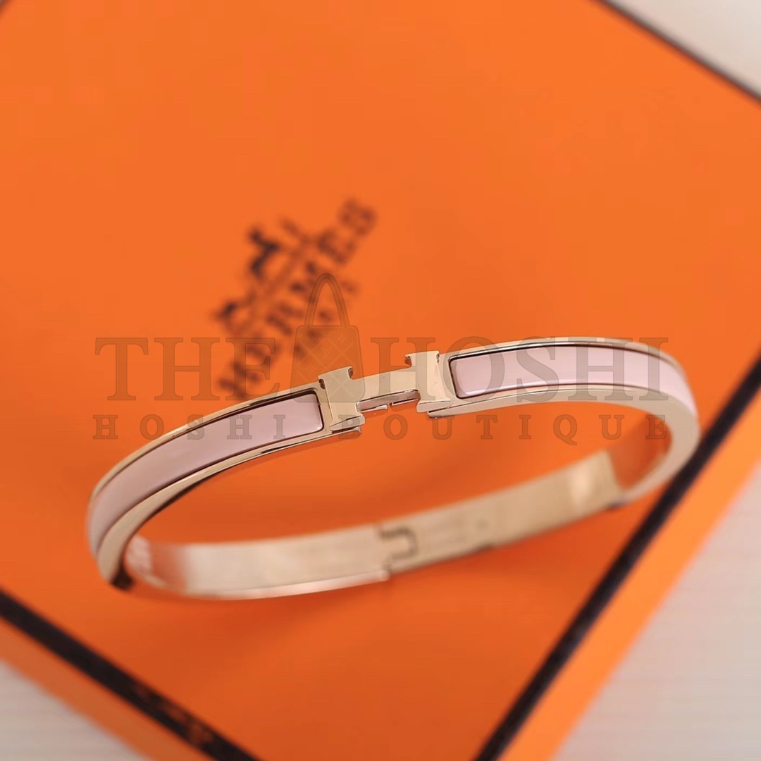 H**me5 H Clic ,pink enamel bracelet, narrow version Master Quality