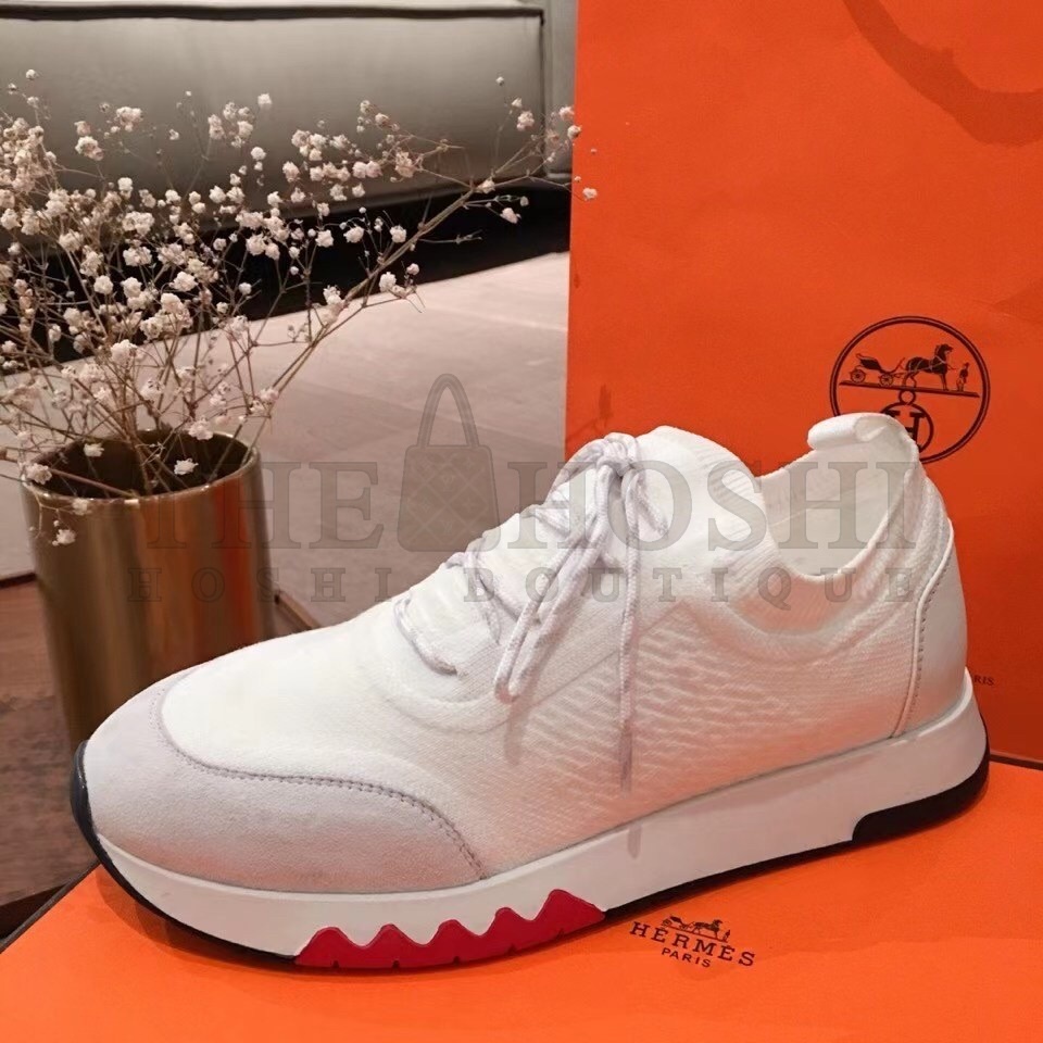 H**me5 Addict Sneakers In White Knit Master Quality