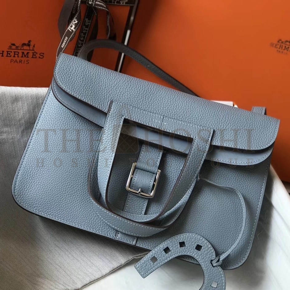 H**me5 Halzan Bag In Blue Lin Clemence Leather Master Quality