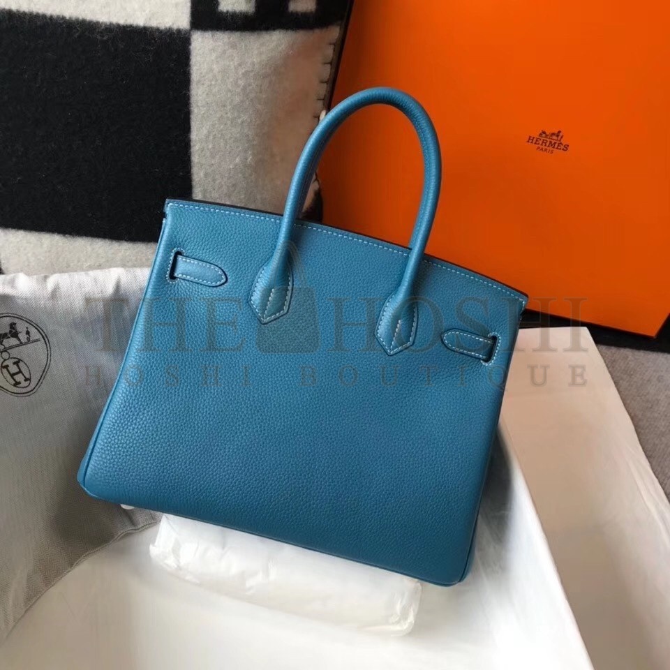 H**me5 Blue Jean Clemence Birkin 30cm Bag Master Quality