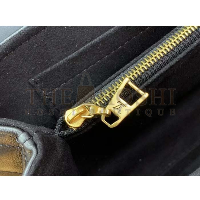 L0vis Vvtt0n LV Women Hold Me Top-Handle Bag Black Smooth Cowhide Leather Master Quality