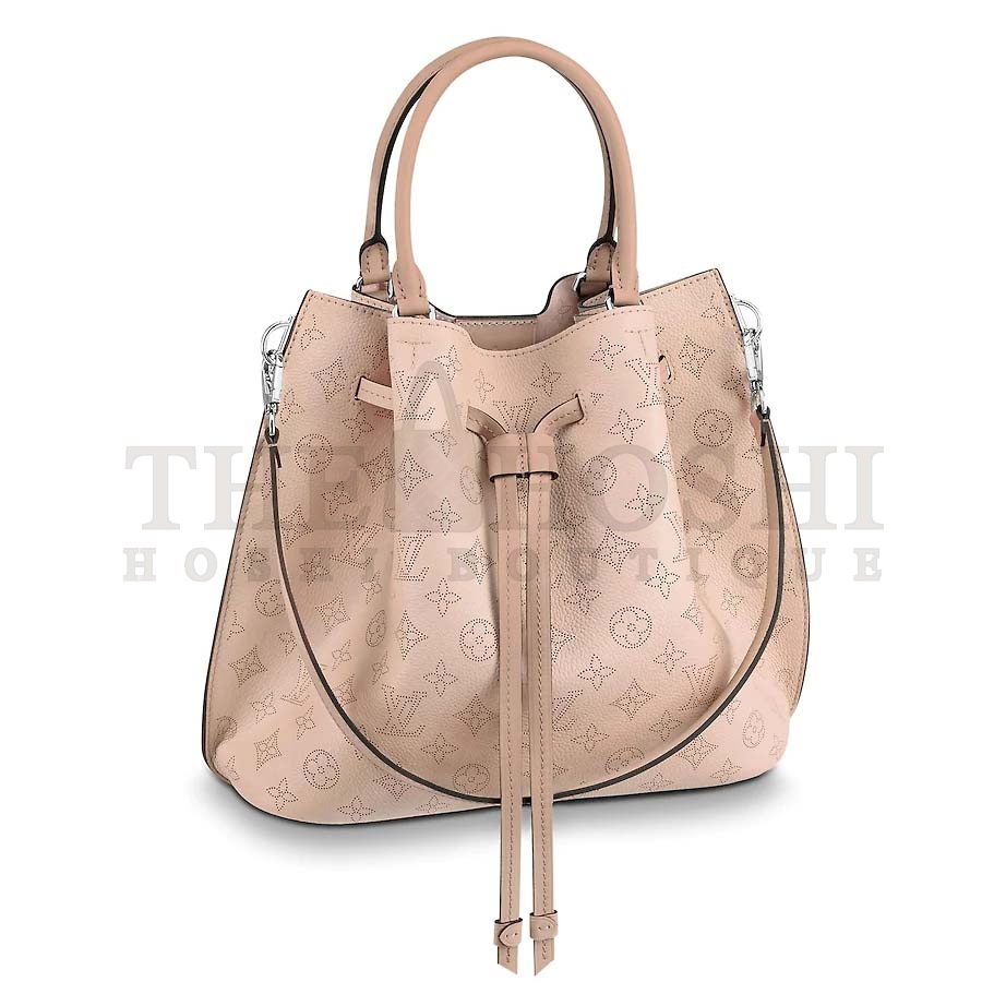 L0vis Vvtt0n LV Women Girolata Bucket Bag in Mahina Calfskin Master Quality