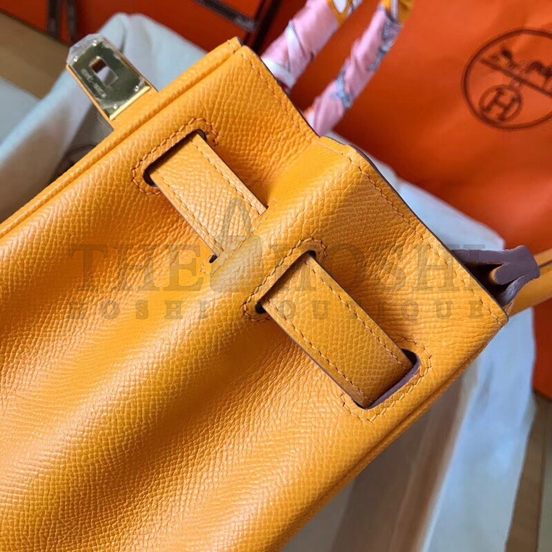H**me5 Yellow Birkin 30cm Epsom Handmade Bag Master Quality