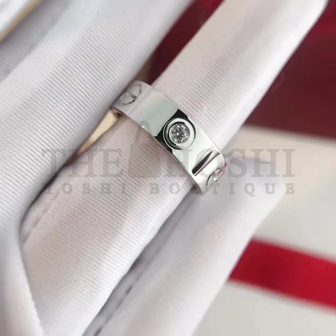 Ca*t1er Love Ring replica, One D1am0nd & White Gold Master Quality