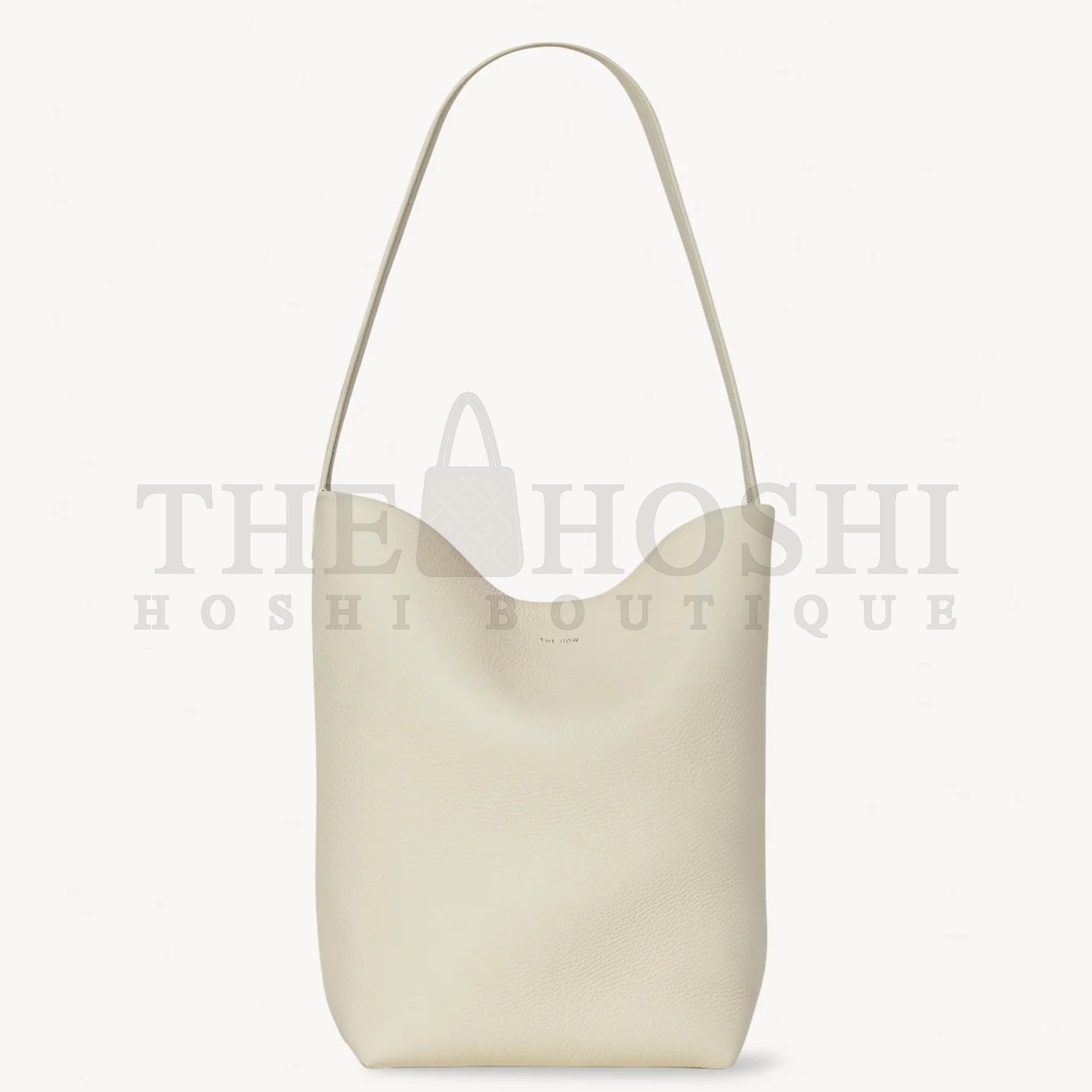 The R0w Medium N/S Park Tote in Ivory Grained Leather Master Quality