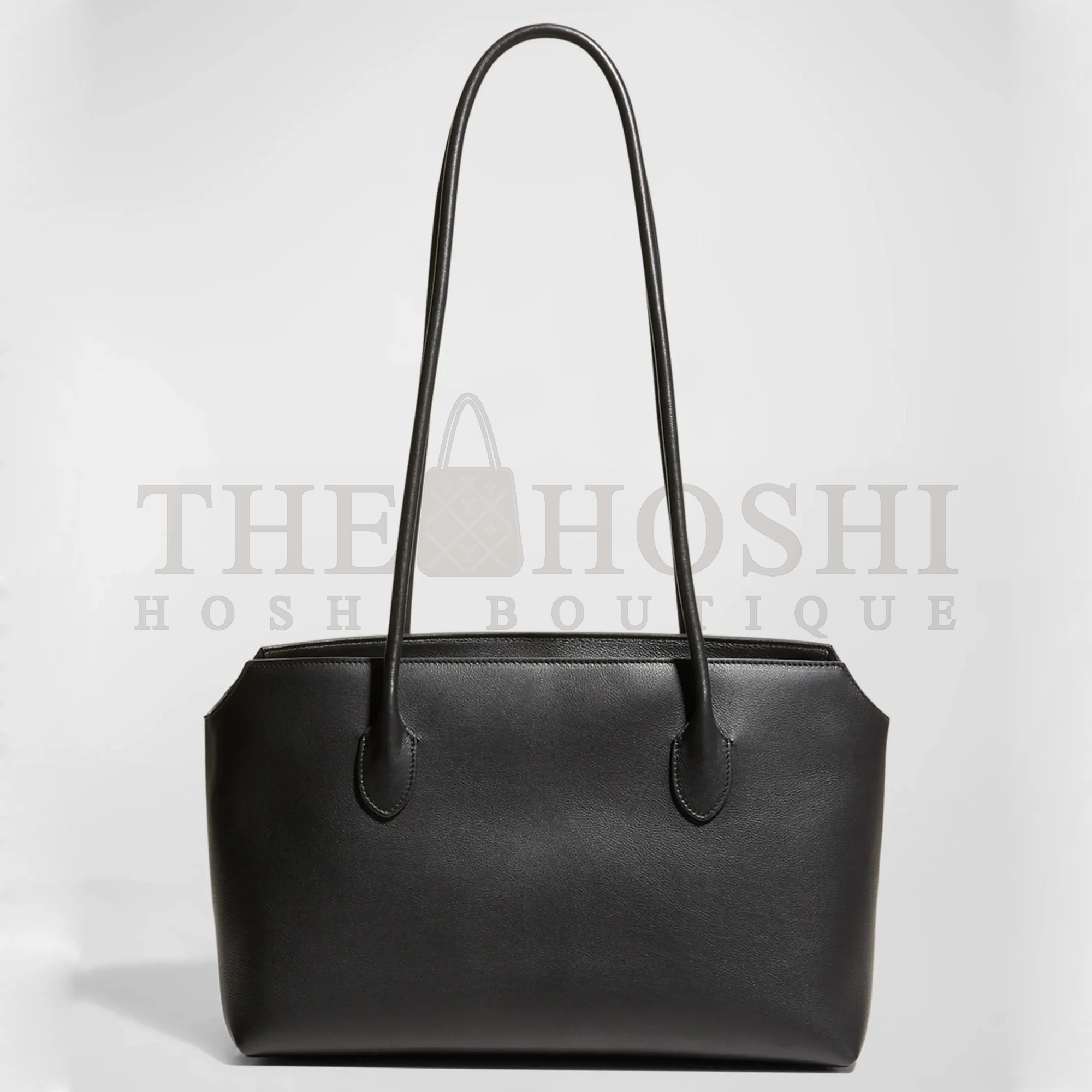 The R0w Terrasse Shoulder Bag in Black Calfskin Master Quality