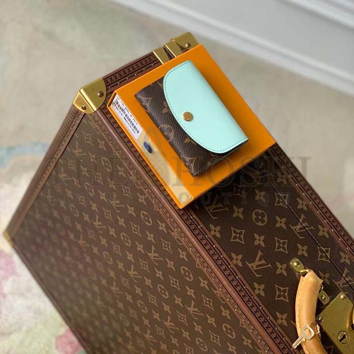 L0vis Vvtt0n Unisex LV Rosalie Coin Purse Spring Green Monogram Coated Canvas M83582 Master Quality