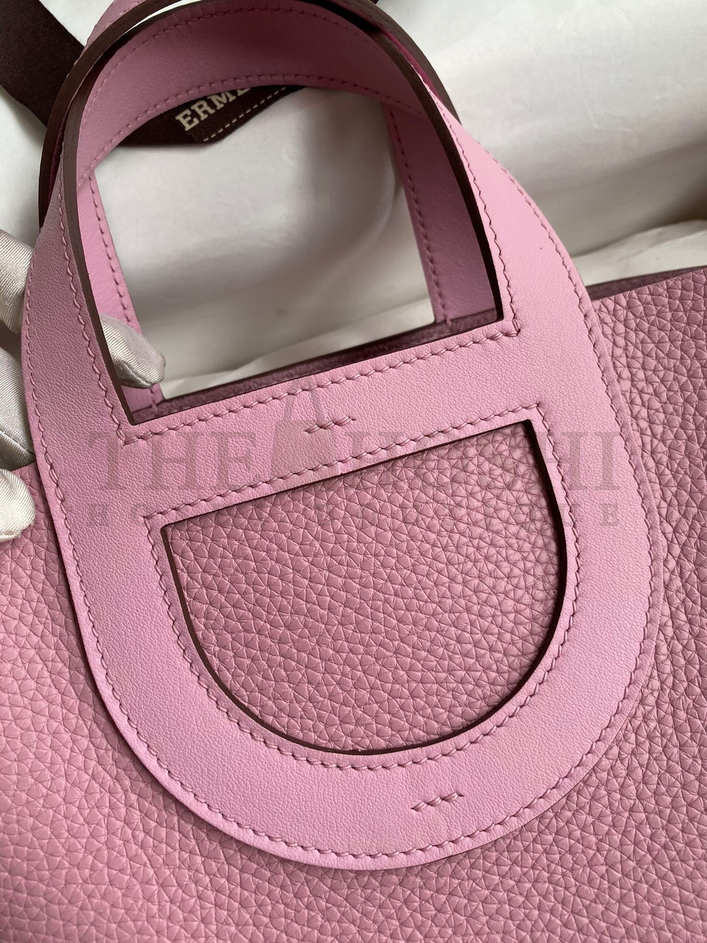 H**me5 In The Loop 18 Handmade Bag in Mauve Sylvestre Clemence Leather Master Quality